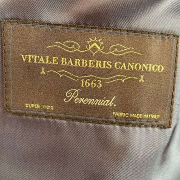 SUITSUPPLY suit, Vitale Barberis Canonico black pure wool super euro size 42 - Picture 9 of 13